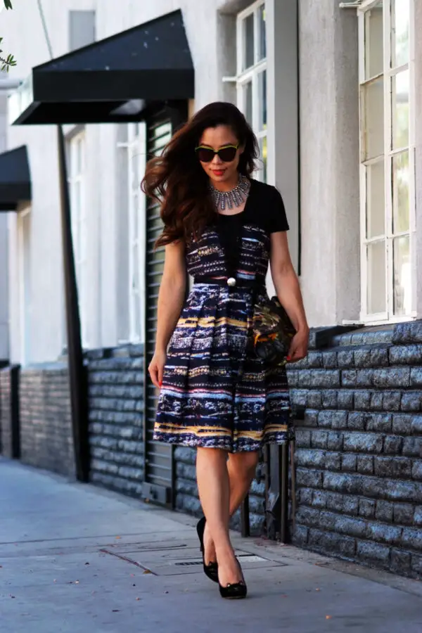 2-printed-dress-with-black-top
