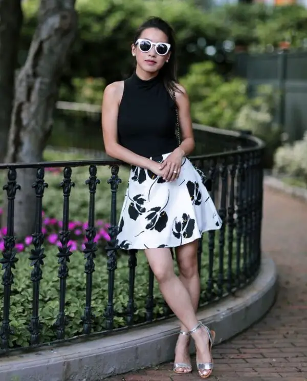 2-printed-full-skirt-with-plain-top