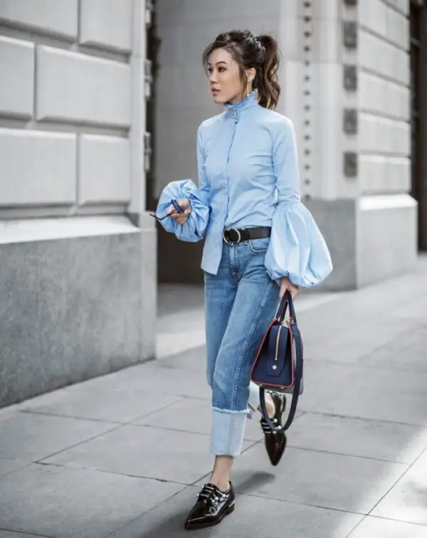 2-puffed-bell-sleeve-top-with-cuffed-jeans-and-edgy-loafers
