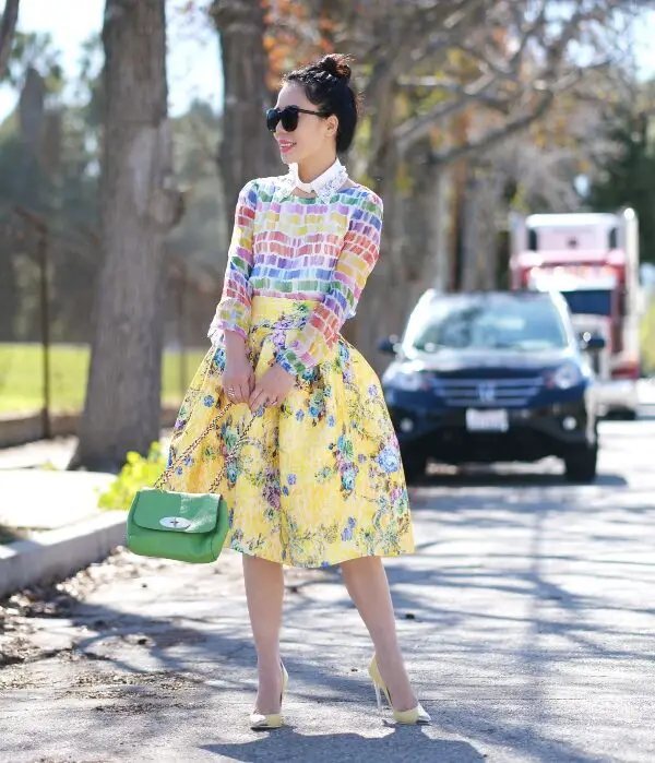 2-rainbow-print-blouse-with-printed-skirt-1