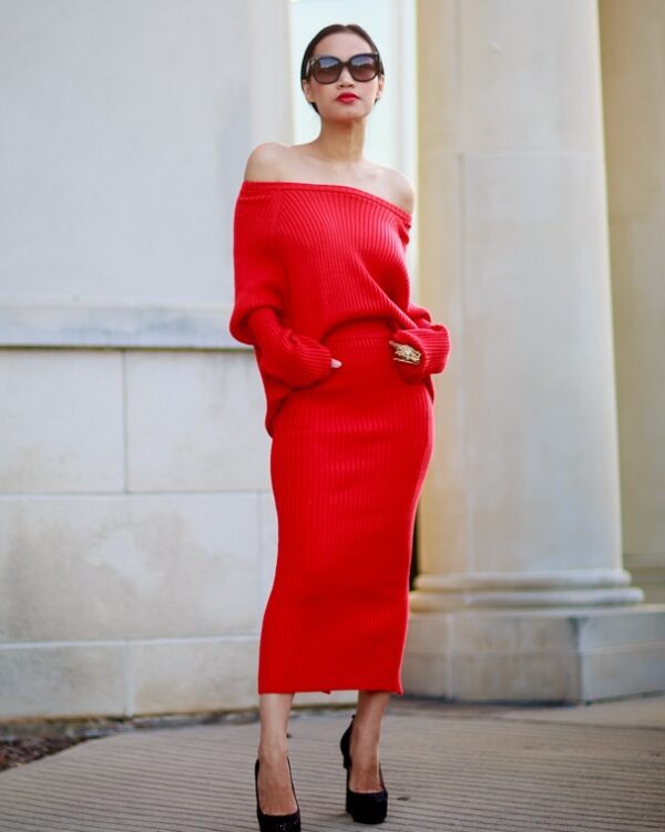 2-red-off-shoulder-sweater-with-skirt