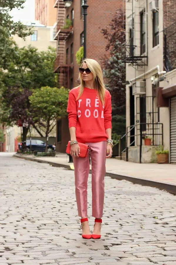 2-red-sweater-with-pink-trousers