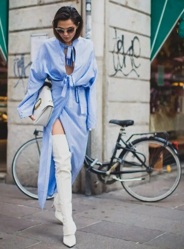 2-striped-blue-shirt-dress-with-white-over-the-knee-boots