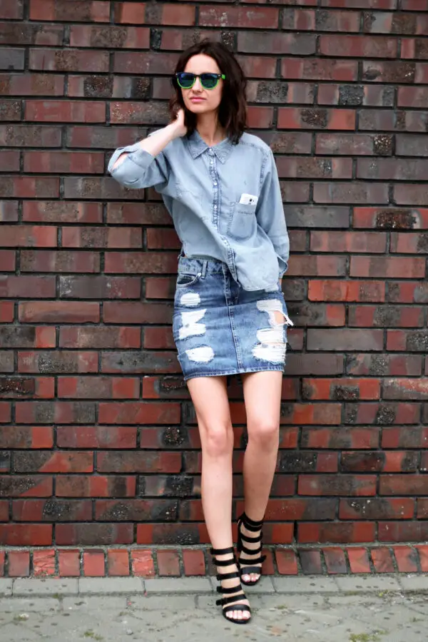 3-chambray-top-with-denim-skirt-1