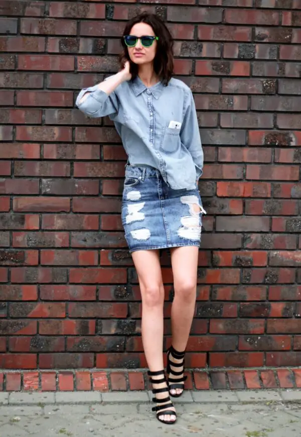 3-chambray-top-with-denim-skirt