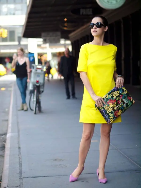 3-floral-clutch-with-brightly-colored-dress
