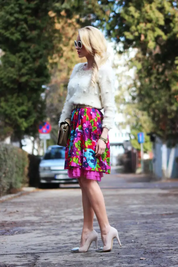 3-floral-skirt-with-chic-sweater