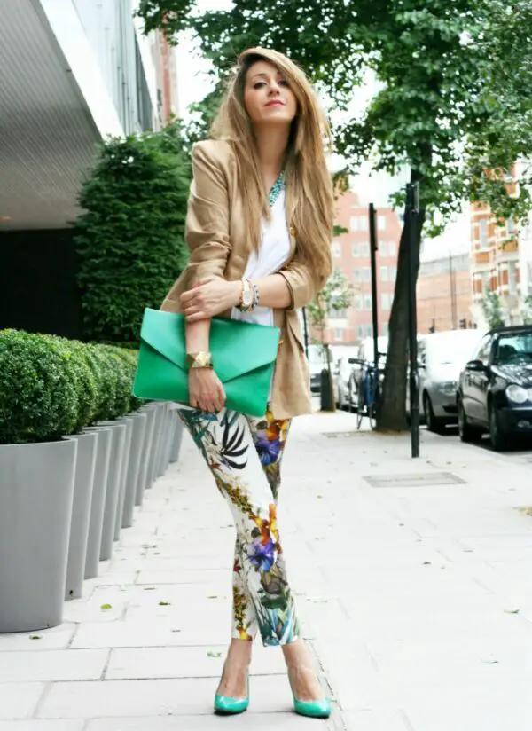 3-green-pumps-and-clutch-with-tropical-print-trousers-1
