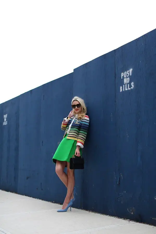 3-green-skirt-with-rainbow-striped-top