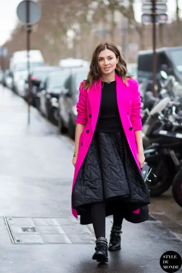 3-hot-pink-coat-with-black-outfit