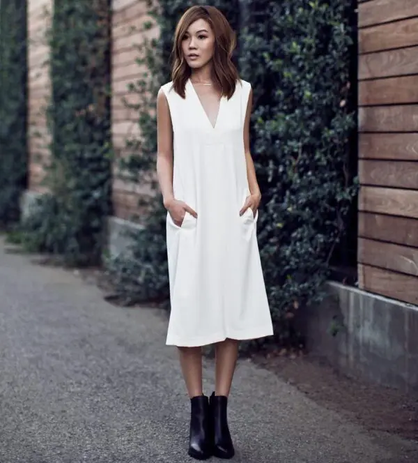 3-minimalist-white-dress-with-ankle-boots