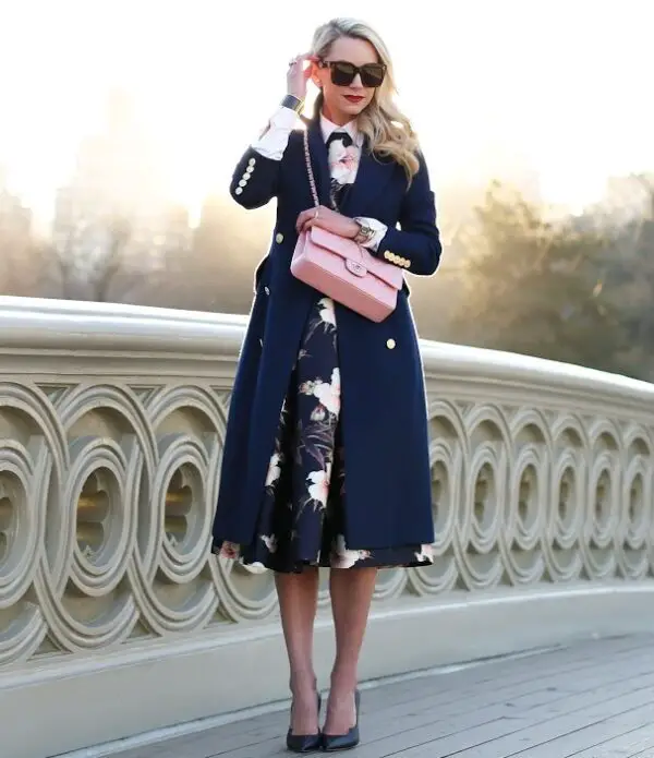 3-navy-coat-with-floral-print-dress