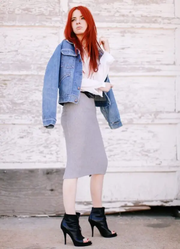 3-pencil-skirt-with-white-shirt-and-denim-jacket