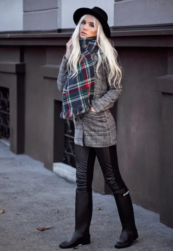 3-plaid-scarf-with-tweed-dress-and-leather-trousers-with-winter-boots