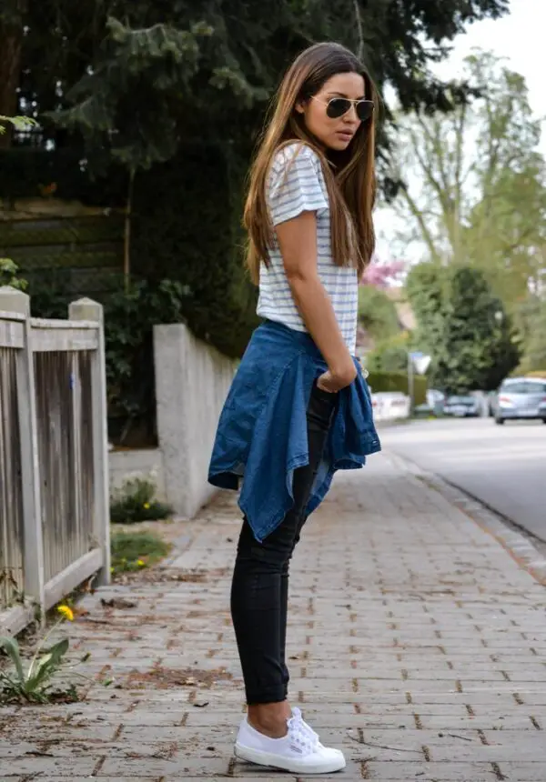 3-striped-tee-with-denim-jacket-and-sneakers-1