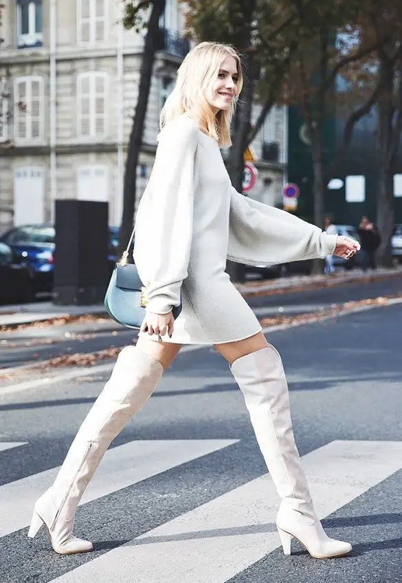 3-white-dress-with-white-knee-high-boots
