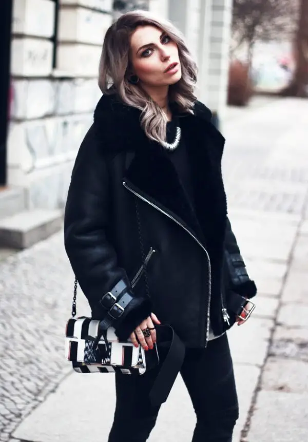 4-biker-coat-with-jeans-and-chic-bag