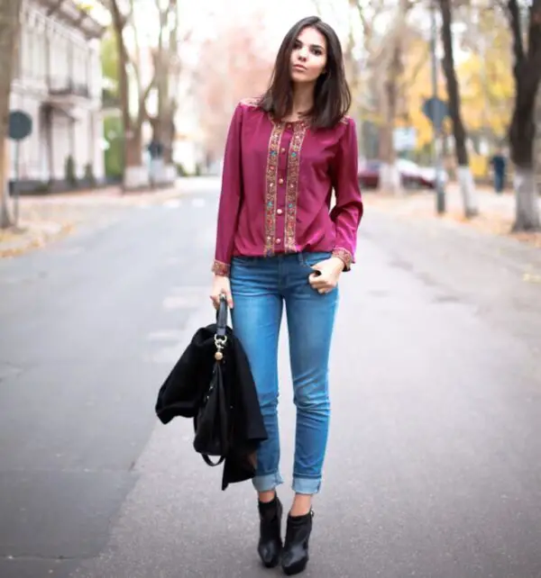 4-boho-chic-blouse-with-cuffed-jeans-1