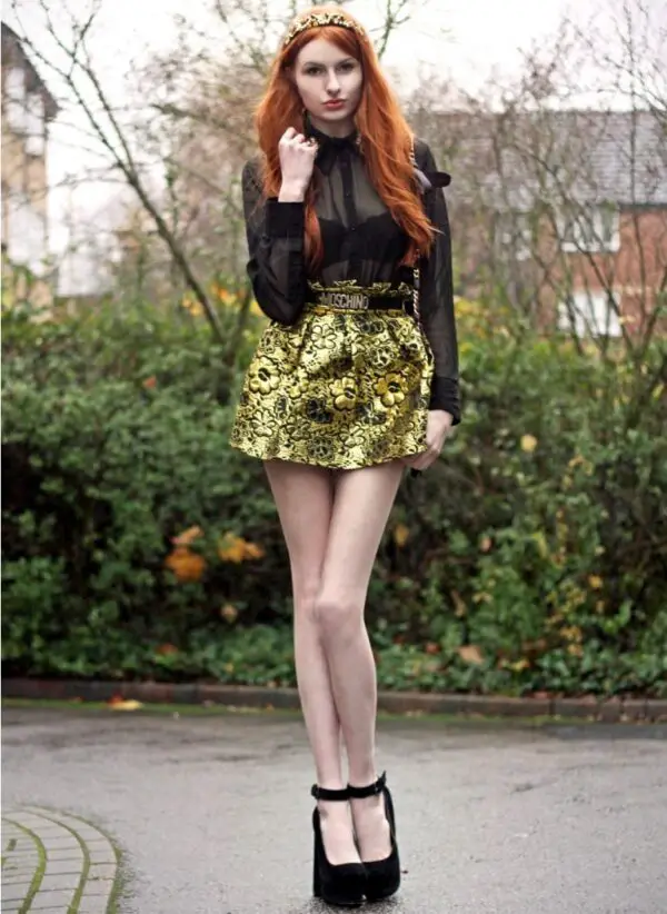 4-brocade-gold-skirt-with-chiffon-blouse-and-headband