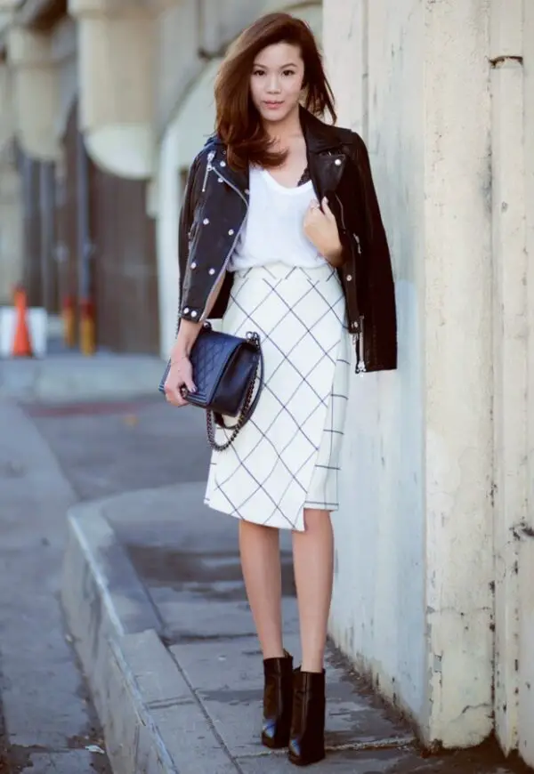 4-checkered-skirt-with-biker-jacket