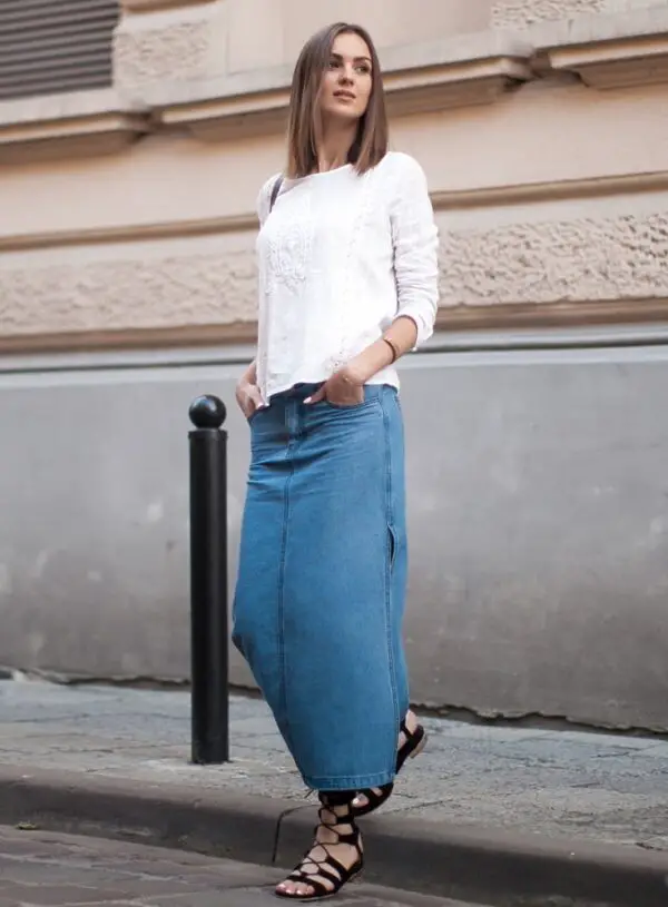 4-denim-maxi-skirt-with-white-top