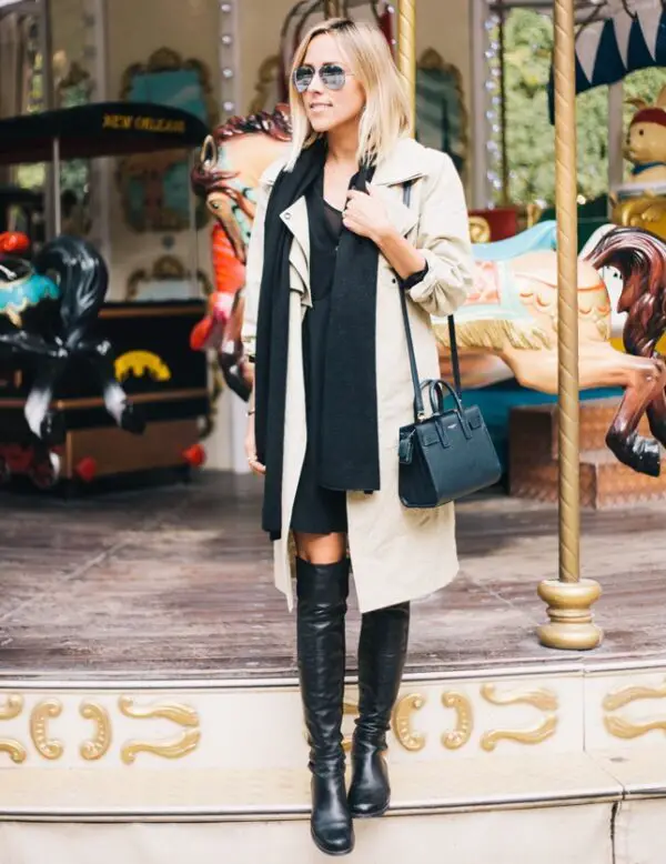 4-dress-with-leather-boots-and-camel-coat