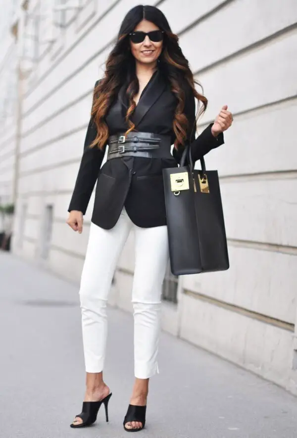 4-edgy-belt-with-blazer-and-white-pants-2