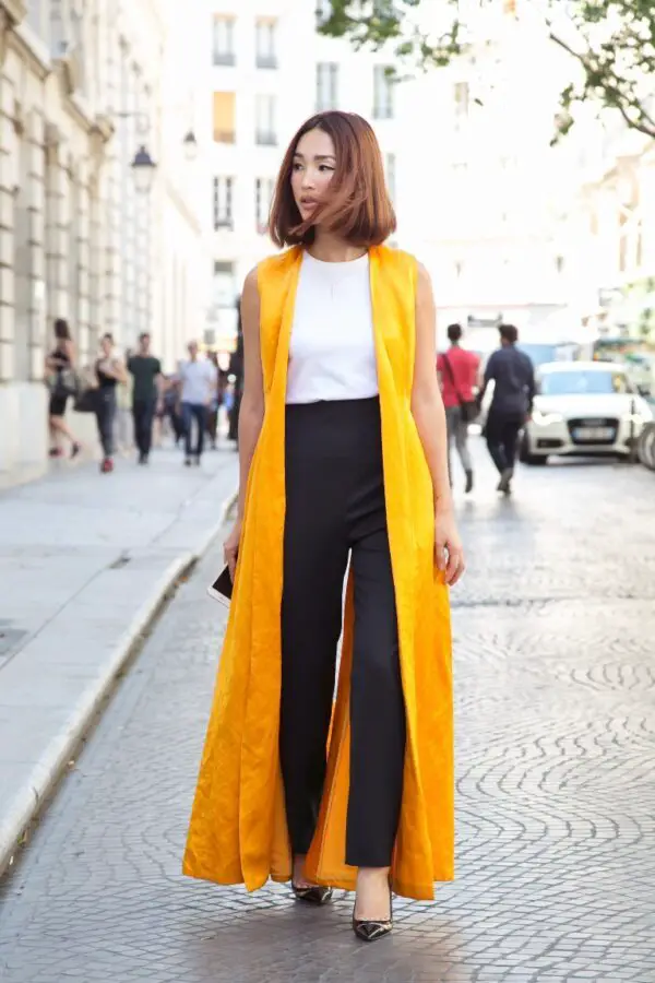 4-floor-length-cardigan-with-white-top-and-black-pants