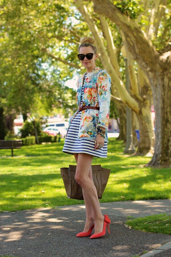 4-floral-blazer-with-striped-dress