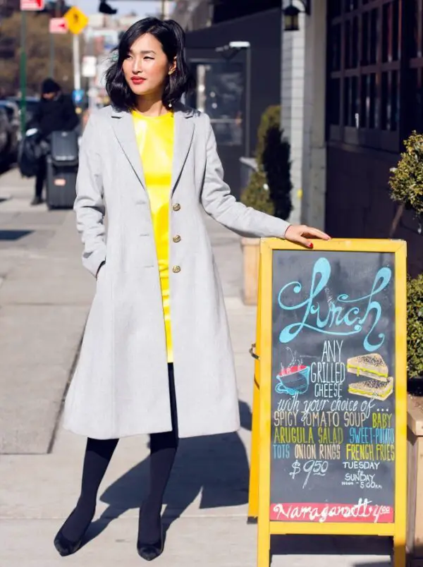4-gray-coat-with-neon-yellow-dress
