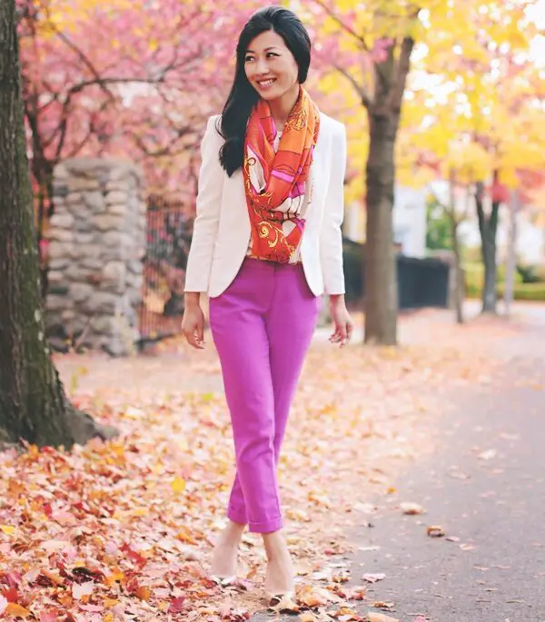 4-lavender-pants-with-office-blazer-and-scarf
