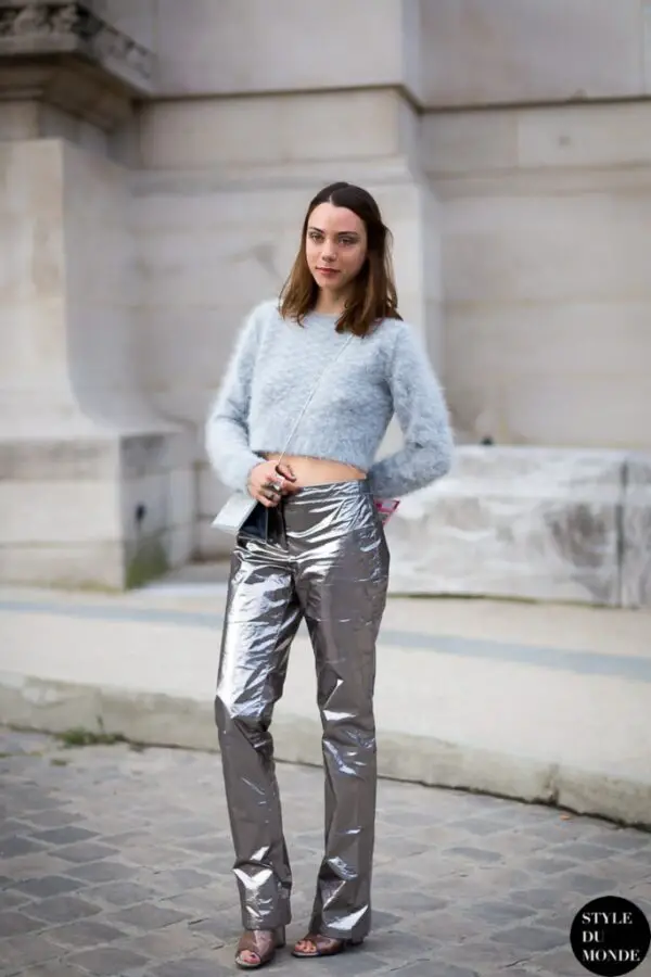 4-metallic-gray-pants-with-casual-top