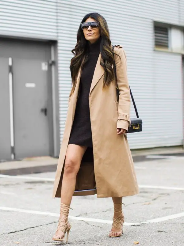 4-nude-lace-up-sandals-with-camel-coat-and-black-dress