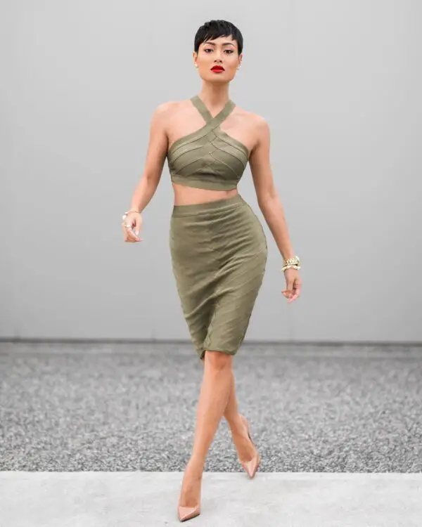4-olive-green-bandeau-and-skirt-matching-set