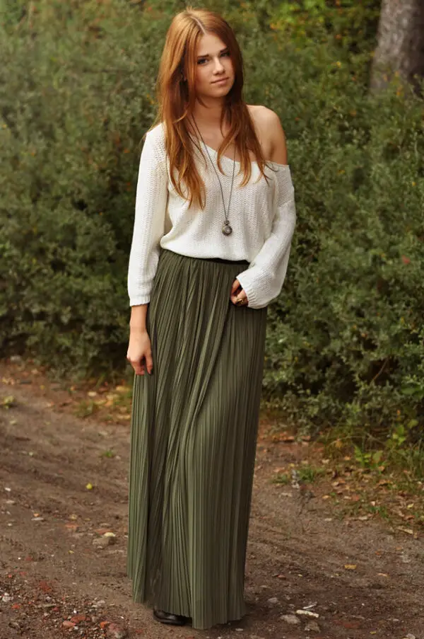 4-olive-green-maxi-skirt-with-one-shoulder-top