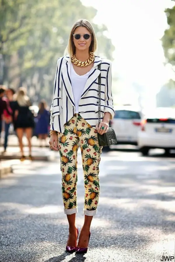 4-pineapple-print-pants-with-stripes