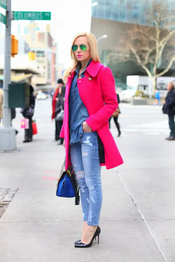 4-pink-coat-with-denim-on-denim-outfit