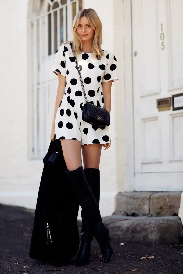 4-polka-dots-dress-with-over-the-knee-boots