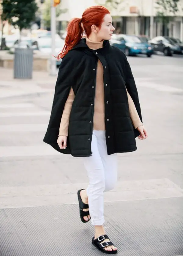 4-puffer-cape-with-casual-outfit