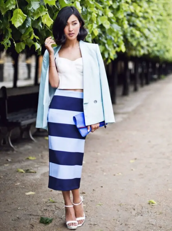 4-striped-skirt-with-pastel-blue-blazer
