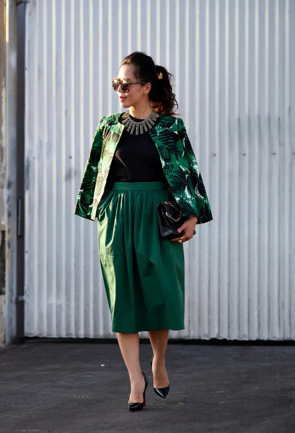 4-tropical-print-blazer-with-green-skirt