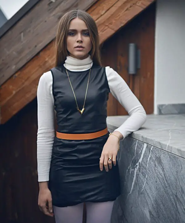 4-turtleneck-with-leather-dress