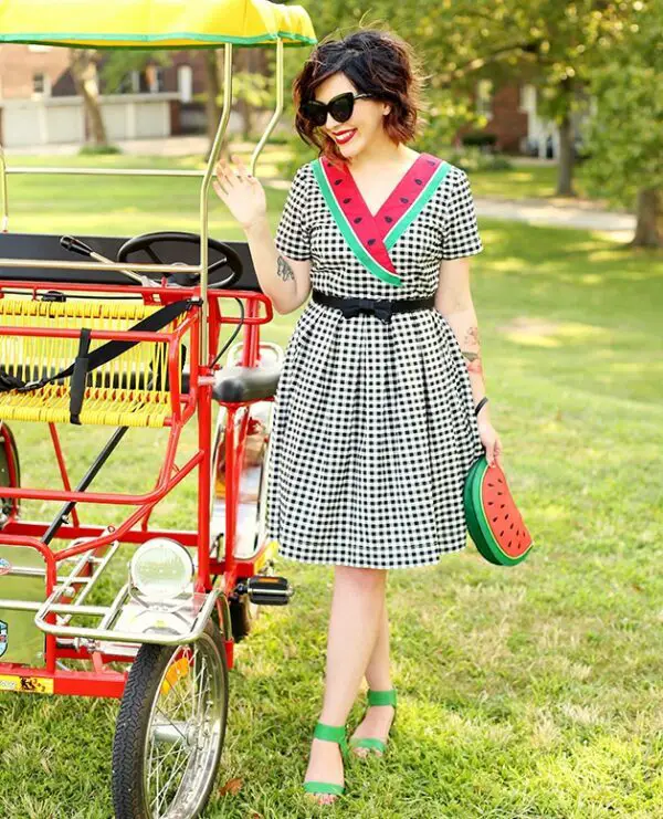 4-watermelon-clutch-with-quirky-vintage-dress