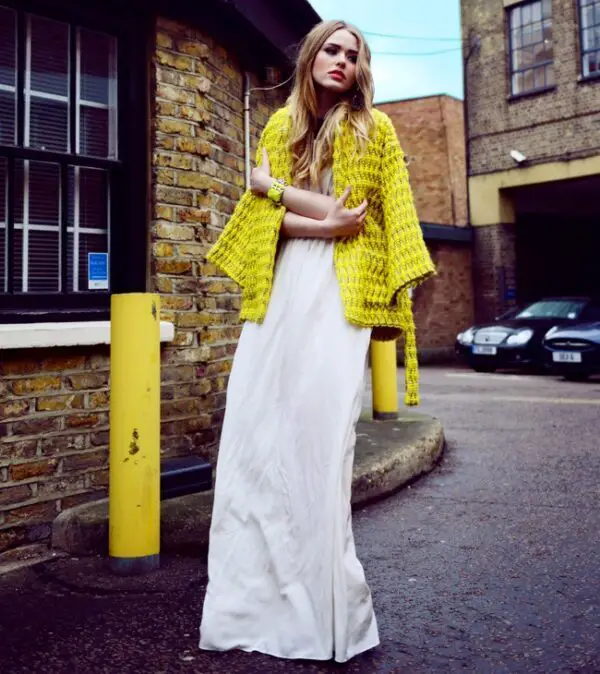 4-yellow-tweed-blazer-with-white-maxi-dress