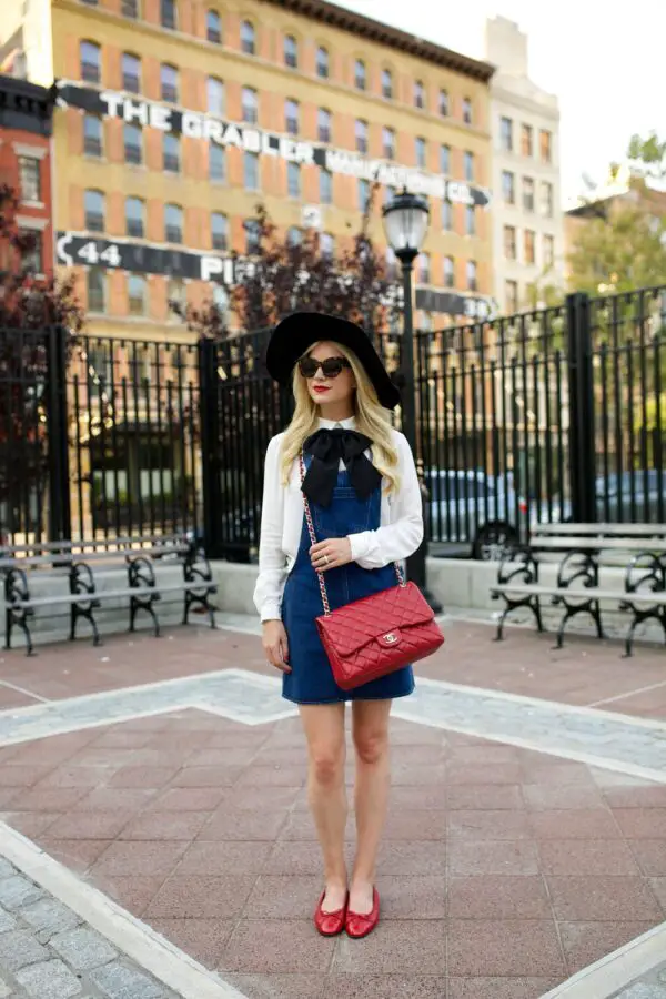 5-cute-outfit-with-red-bag-and-shoes