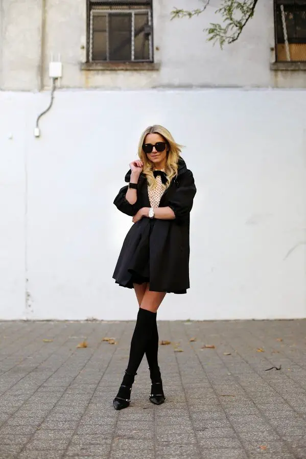 5-cute-outfit-with-socks-and-heels