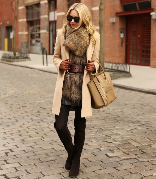 5-fur-dress-with-camel-coat-and-leather-gloves