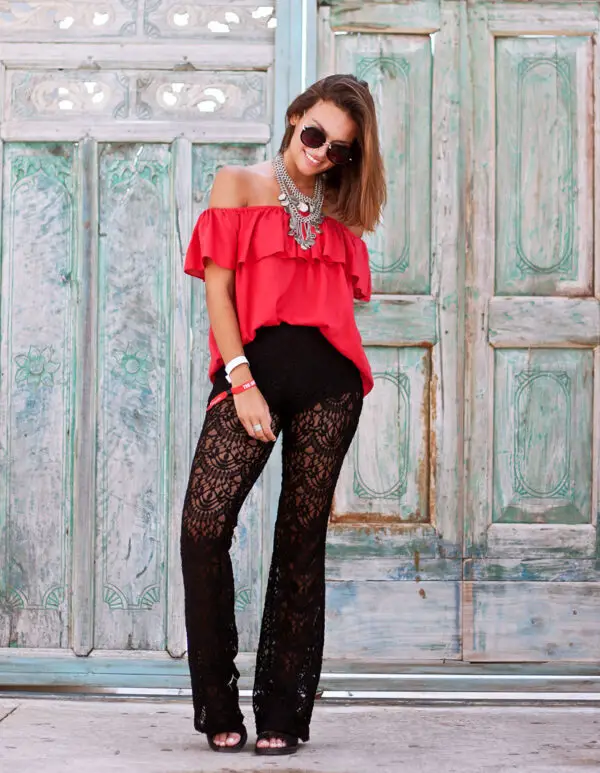 5-lace-pants-with-off-shoulder-top-and-statement-necklace