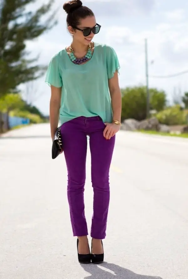 5-mint-green-blouse-with-purple-pants