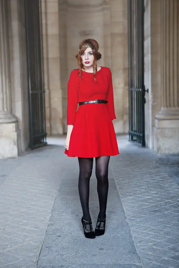 5-red-dress-with-black-tights-1